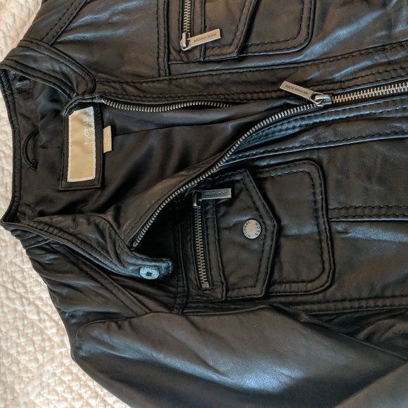 Michael Kors Leather Jacket - Picture 3 of 5